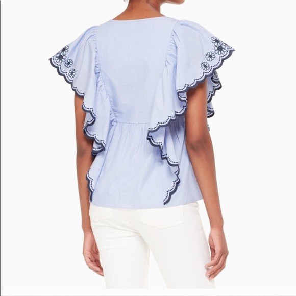 NWT Kate spade daisy embroidered top xs - Picture 2 of 10